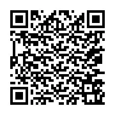 QR-код для номера телефона +67077561599