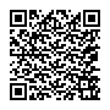 QR-код для номера телефона +67077561678