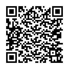 Código QR para número de teléfono +67077561693