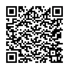 Codice QR per il numero di telefono +67077561695