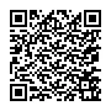 Código QR para número de teléfono +67077561714