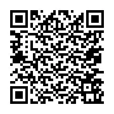 Codice QR per il numero di telefono +67077561797