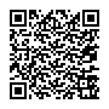 Codice QR per il numero di telefono +67077561803