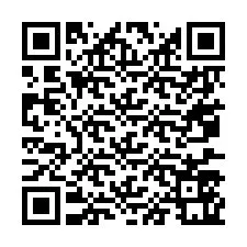 Codice QR per il numero di telefono +67077561902