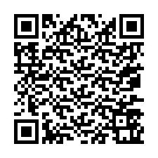 Código QR para número de telefone +67077561948