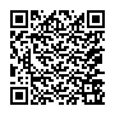 Kode QR untuk nomor Telepon +67077561979