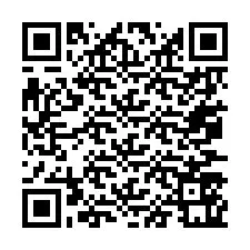 Código QR para número de telefone +67077561997