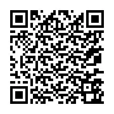 Código QR para número de telefone +67077562101