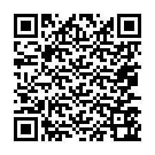 Código QR para número de teléfono +67077562177