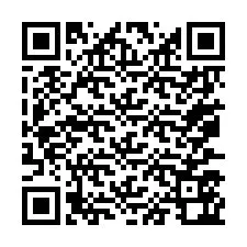 QR kód a telefonszámhoz +67077562179