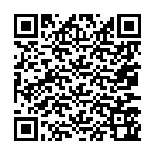 Código QR para número de teléfono +67077562187