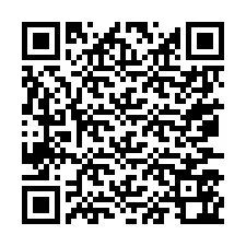 QR-code voor telefoonnummer +67077562198