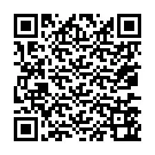 QR-code voor telefoonnummer +67077562209