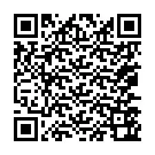 Código QR para número de telefone +67077562279