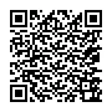 Código QR para número de teléfono +67077562299