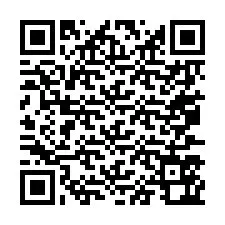 Código QR para número de teléfono +67077562476