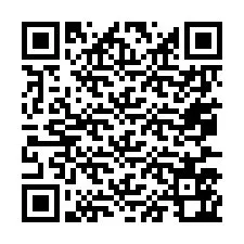 Código QR para número de teléfono +67077562527