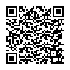 Código QR para número de telefone +67077562578