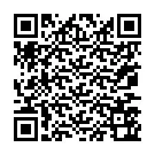 Kod QR dla numeru telefonu +67077562581