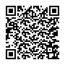 Código QR para número de teléfono +67077562598