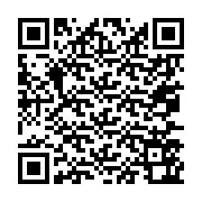 Código QR para número de teléfono +67077562623