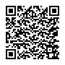 Código QR para número de teléfono +67077562668