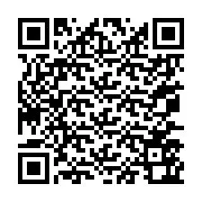 Código QR para número de telefone +67077562760