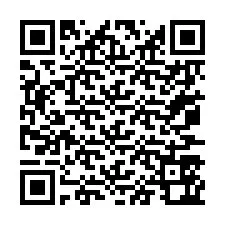 Código QR para número de teléfono +67077562891