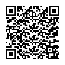 Código QR para número de teléfono +67077563008