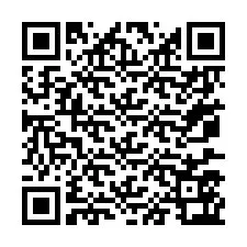 Kod QR dla numeru telefonu +67077563101