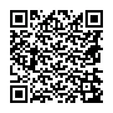 Codice QR per il numero di telefono +88674243006