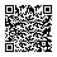 QR Code pour le numéro de téléphone +9519266223