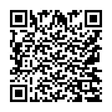 Codice QR per il numero di telefono +9567435334