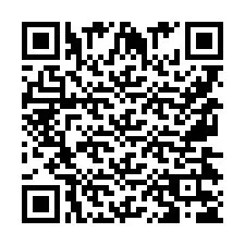 Codice QR per il numero di telefono +9567435644