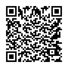 Codice QR per il numero di telefono +9567443534