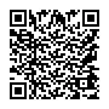Codice QR per il numero di telefono +9567443589