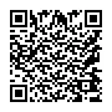 Codice QR per il numero di telefono +9567443621