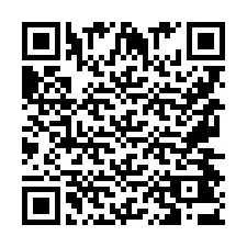 Codice QR per il numero di telefono +9567443629