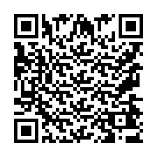 Kode QR untuk nomor Telepon +9567443641