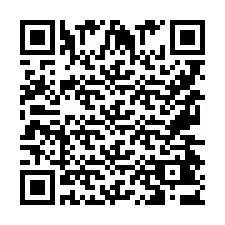 Codice QR per il numero di telefono +9567443649