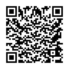 Codice QR per il numero di telefono +9567443687