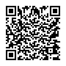 Codice QR per il numero di telefono +9567443688