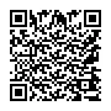 Codice QR per il numero di telefono +9567443704