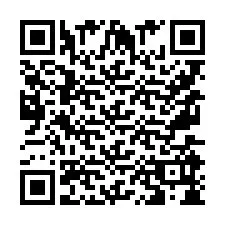 Codice QR per il numero di telefono +9567598460