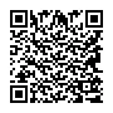 QR-koodi puhelinnumerolle +9596151762