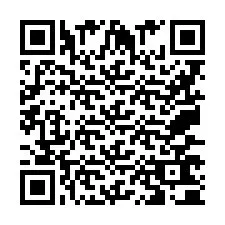 Codice QR per il numero di telefono +9607760073