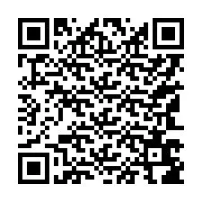 QR-код для номера телефона +97143686554